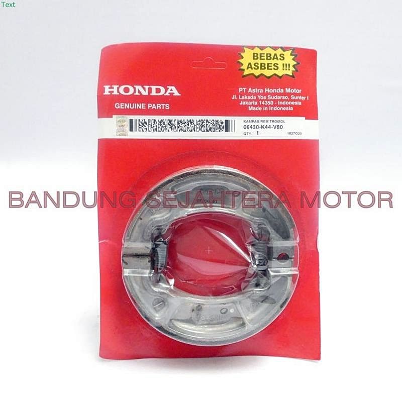 Firodo/ ผ้าเบรคหลัง Vario, Beat + สปริง / 06430-K44-V80/ AM อะไหล่