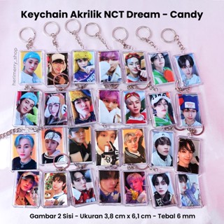 Nct DREAM CANDY พวงกุญแจอะคริลิค 2 ด้าน แบบไม่เป็นทางการ สินค้า KPOP พวงกุญแจ Ganci กล่องพวงกุญแจ