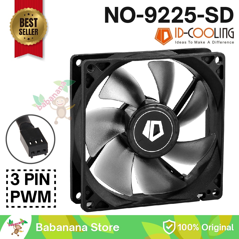 พัดลม ID ระบายความร้อน 90mm NO-9225-SD pwm 3 pin ปลอก pc พัดลมคูลเลอร์ cpu