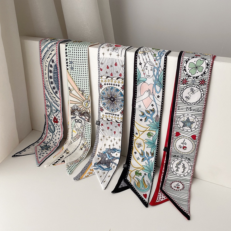 Pinky Row - Series 1.0 Premium Scarf series - Womens Satin Bandana - Womens Scarf - Womens Satin Hea
