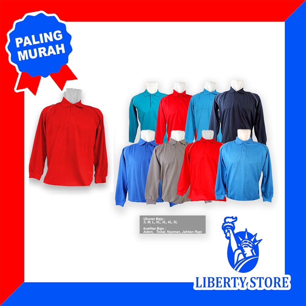KATUN ADS เสื้อยืดแขนยาวกีฬาคอปก LIBERTY COTTON 15