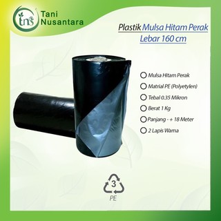 Plastik Mulsa Pertanian Lebar 60 cm 80 cm 100 cm 120 cm 140 cm 160 cm Tebal 035 mm Hitam Perak - 1Kg