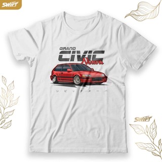 เสื้อยืด พิมพ์ลาย HONDA Civic Nouva Candy Red JDM BAJU DISTRO