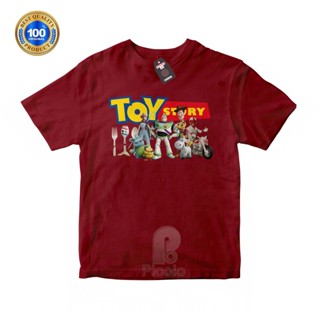 (ฟรีชื่อ) เสื้อยืด ผ้าฝ้าย พิมพ์ลายการ์ตูน MOTIF TOY STORY UNISEX สําหรับเด็ก