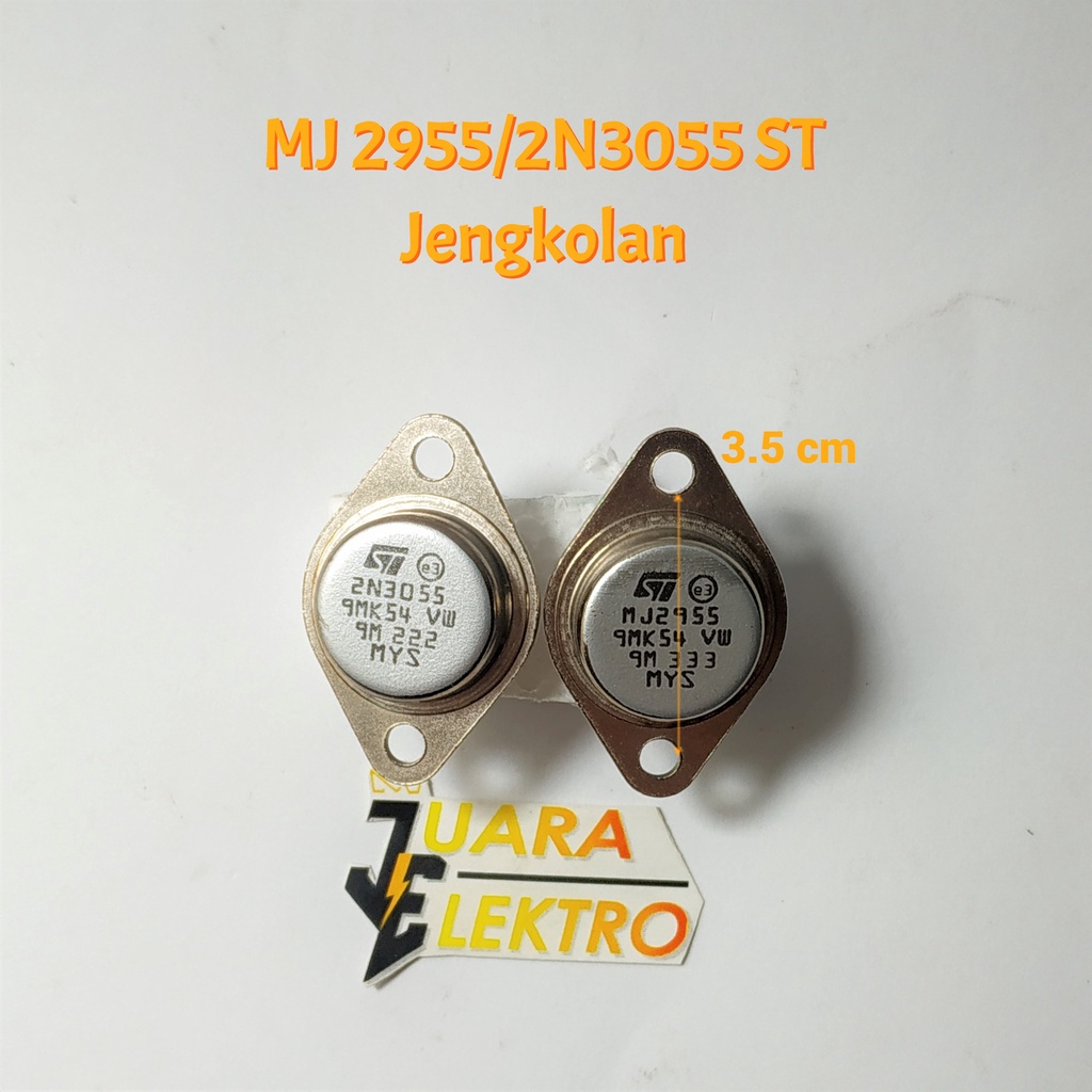 TRANSISTOR (TR) MJ 2955/2N3055 ST Jengkolan Malaysia (1 SET)