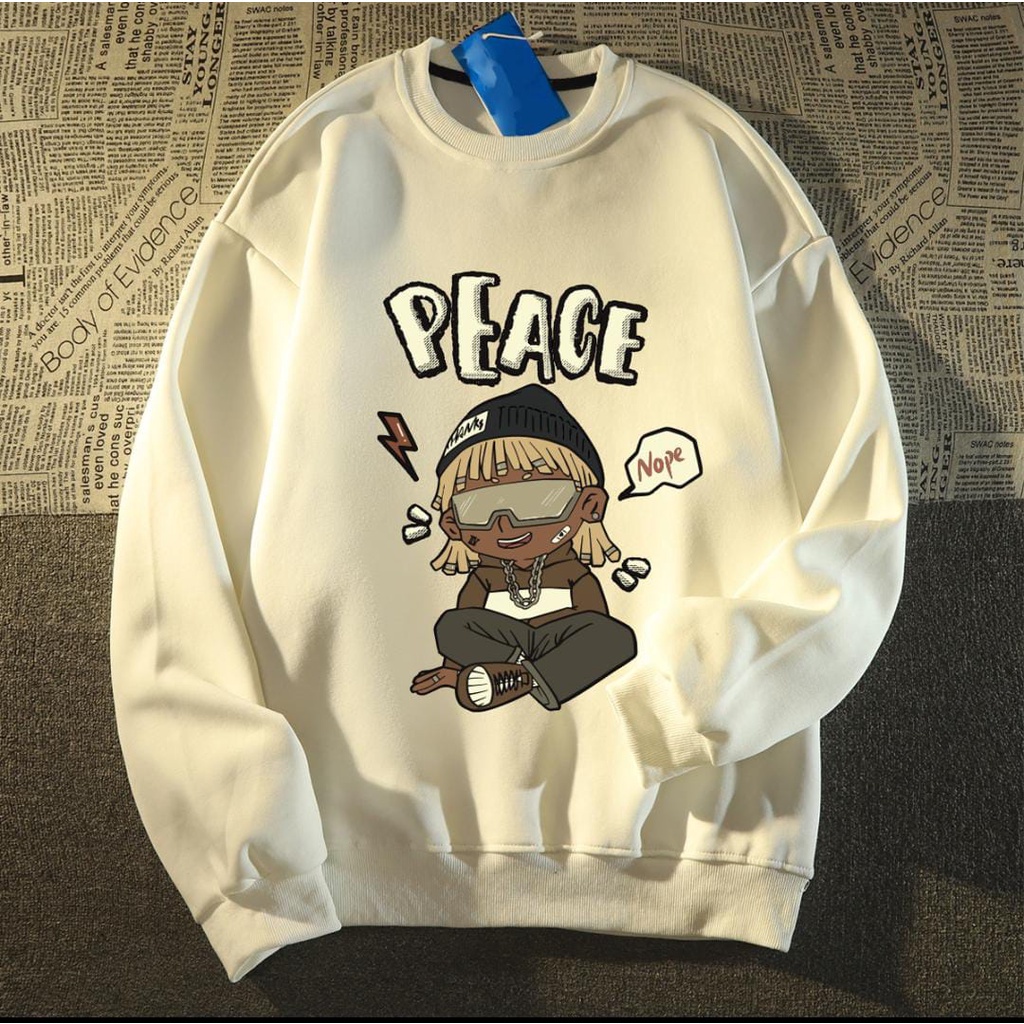 PEACE NOPE RAPPER BOY SWETER CREWNECK TOP (V1)