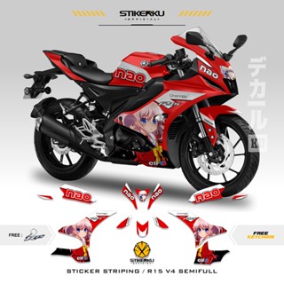 สติกเกอร์ YAMAHA R15V4 Edition NAO CAHRLOTTE SEMIFULL พร้อมส่ง DECALS R15 R15 V4 สติกเกอร์ NAO