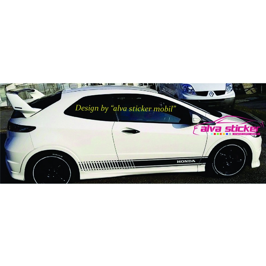 สติ๊กเกอร์ Honda Brio Jazz Mobilio Civic Odyssey Crv Brv Hrv Wrv RS สติ๊กเกอร์รายการลาย Minimalist ส