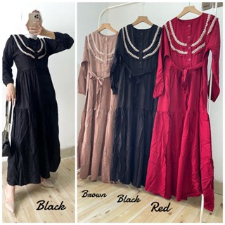 ใหม่ล่าสุด Gamis Rayon Twill 8903 เสื้อสายเดี่ยว ผ้าลูกไม้ สําหรับผู้หญิง