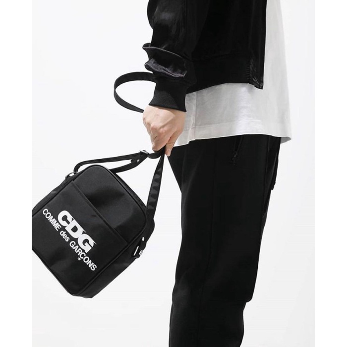 Come Des Garcons - Black Cdg Logo Airline Bag Po Import (Jastip)