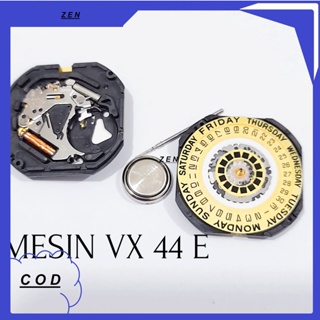 Mesin VX 44 VX-44E VX44 เครื่องนาฬิกาข้อมือ EPSON แสดงวันที่ วัน และวันที่ ด้านล่าง