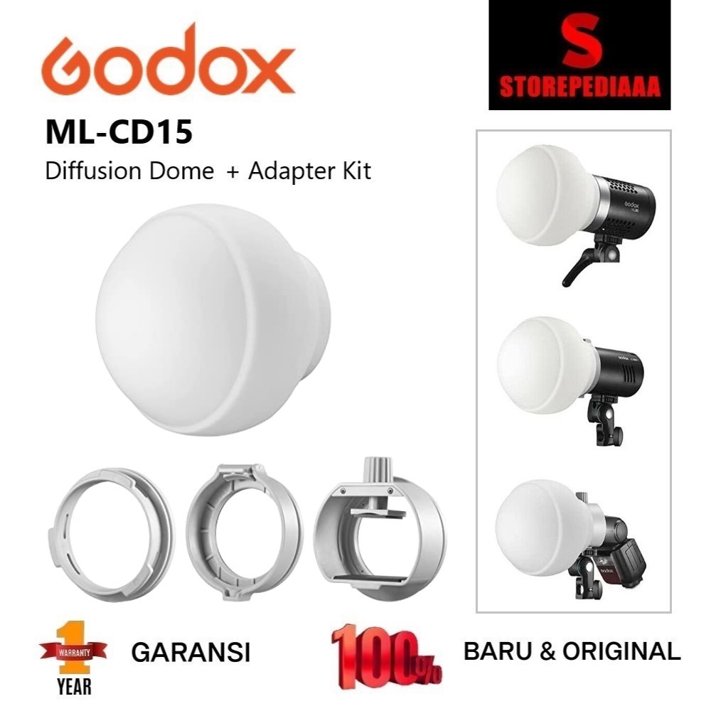 Godox ML-CD15 Diffusion Dome Diffuser สําหรับแฟลชและไฟ LED