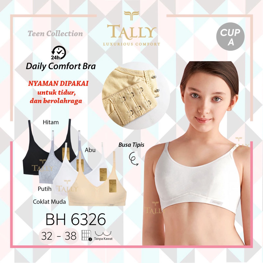 BH MINISET 6326 TALLY - BH ABG SPORT 6326 TALLY - TALLY BRA BH DAILY / SPORT 6326 I CUP A | NO FOAM 