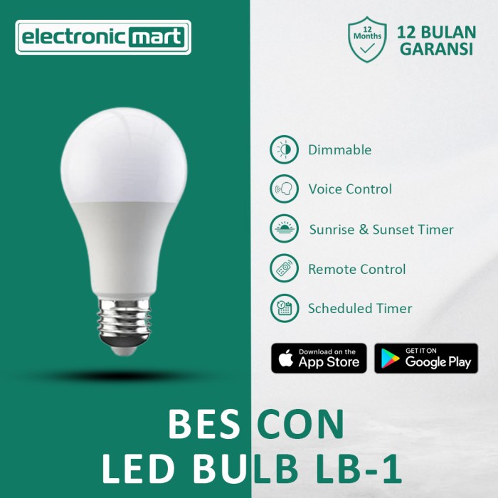 [สมาร ์ ท ] Broadlink Bestcon Lb1 Wifi Smart Light Bulb Smart Bulb 1Pc [Lamp ]