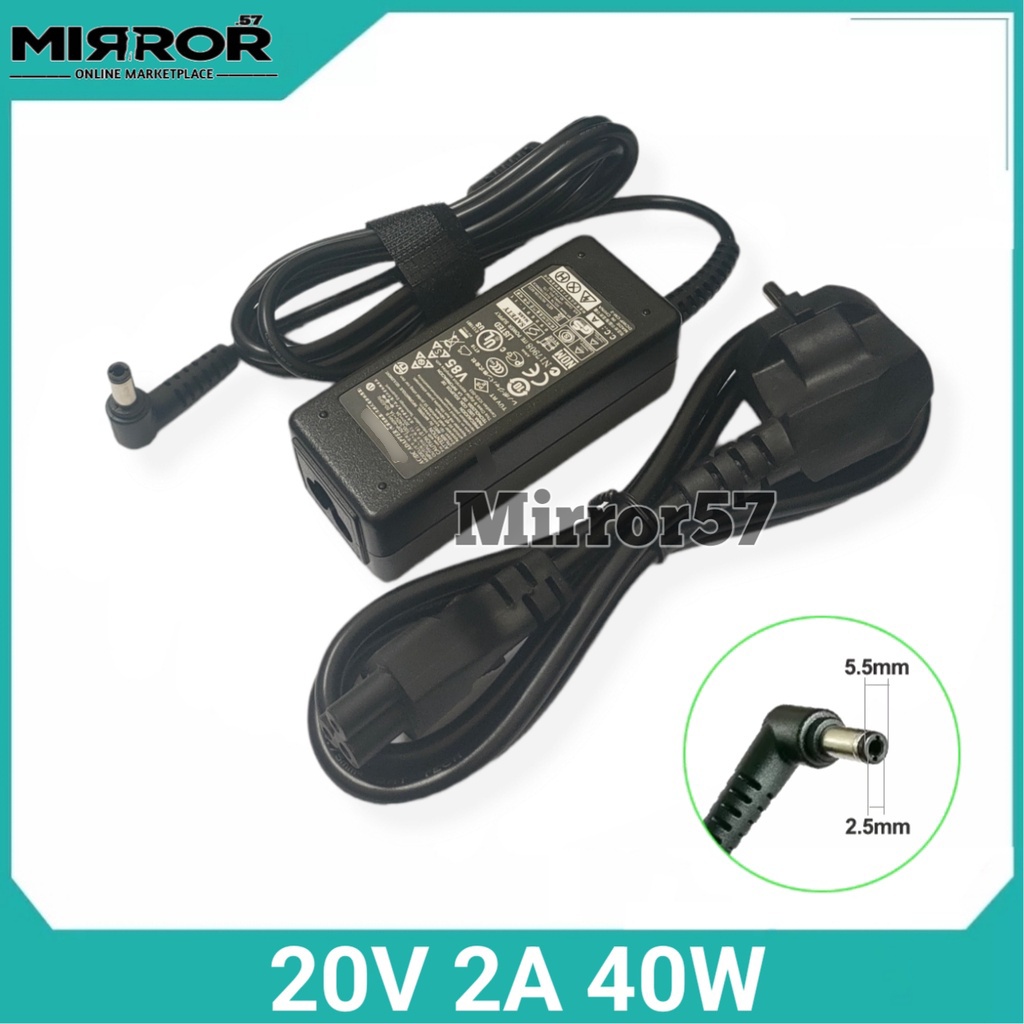 Lenovo IdeaPad S100 S110 S200 S205 S206 U260 U310 อะแดปเตอร์ชาร์จแล็ปท็อป Lenovo 20V 2A 40W