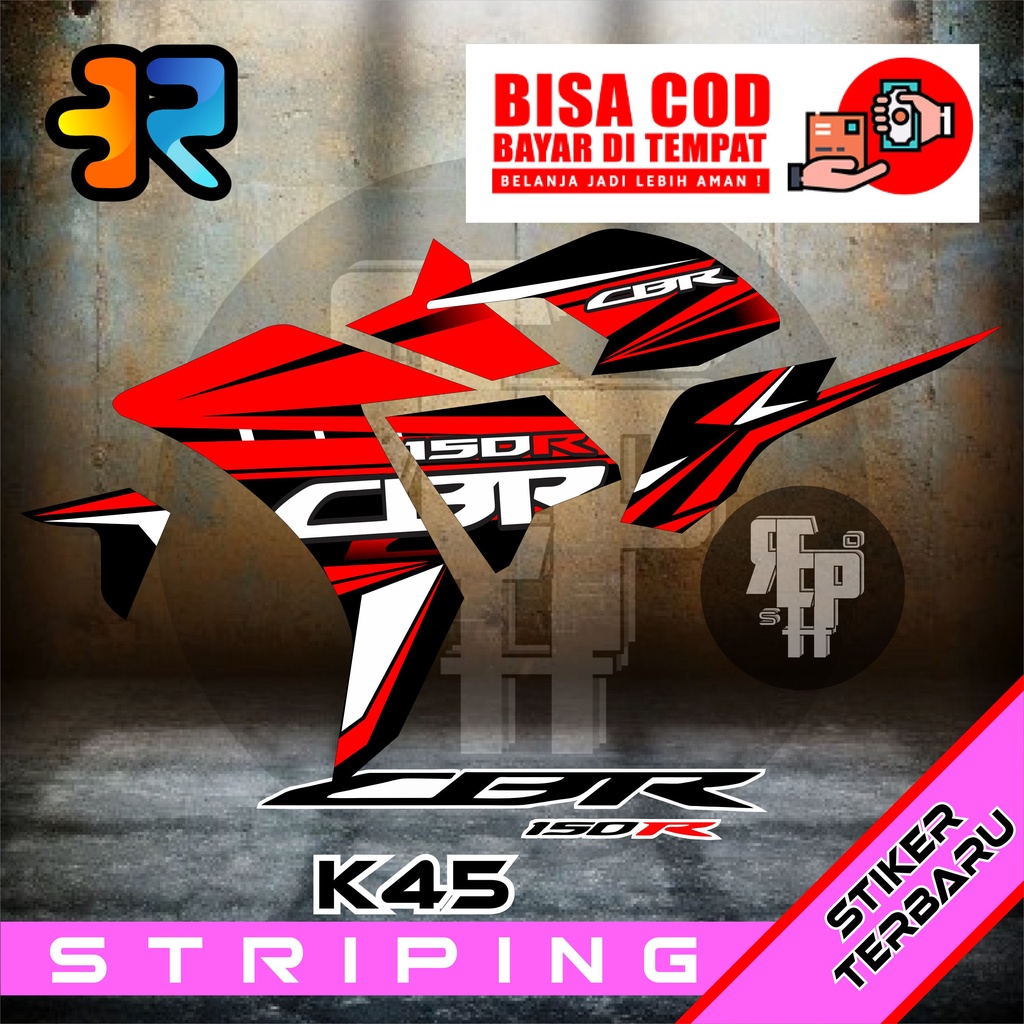 Cbr 150R K45 Striping Racing Design Variation 2