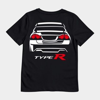 เสื้อยืด ลายโลโก้ HONDA CIVIC FD TYPE R ด้านหลัง สําหรับรถยนต์