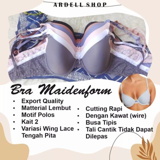 Cm EXPORT MAIDENFORM เสื้อชั้นในสตรี แบบมีโครง แต่งลูกไม้ 36C 38B 38C 38D WL