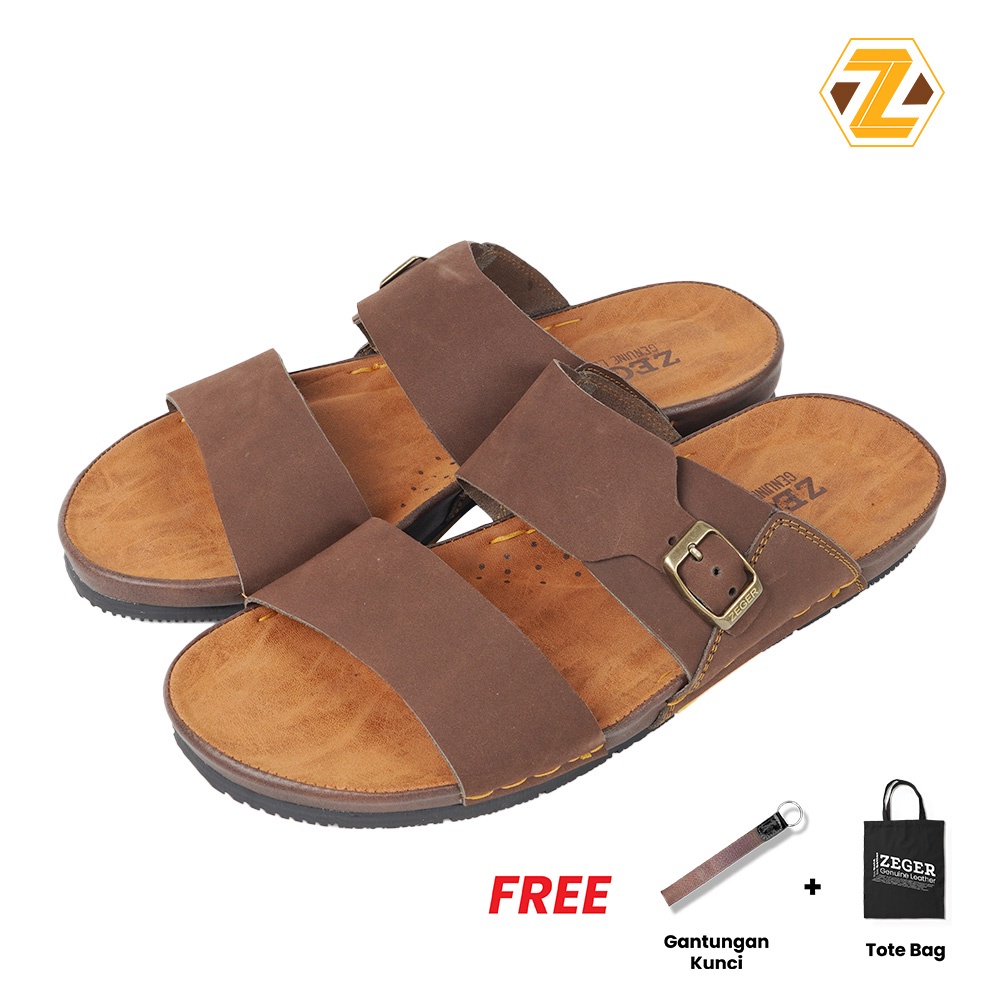 ZEGER รองเท้าแตะหนังผู้ชายแบบสวม - VIKING 951