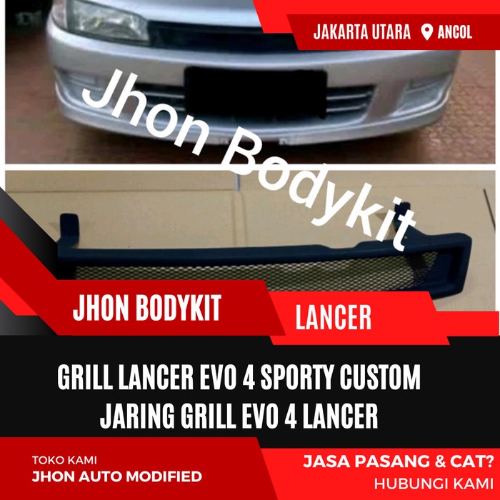 GRILL LANCER EVO 4 SPORTY CUSTOM NET GRILL EVO 4 LANCER