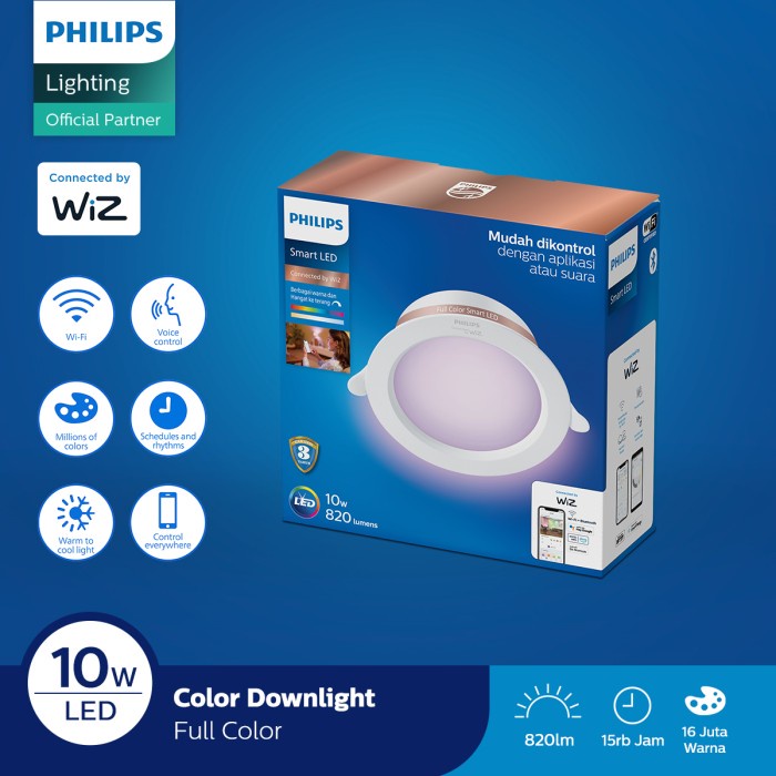 [สมาร ์ ท ] Philips Smart Wifi Led Downlight 10W - ปรับแต ่ งสีได ้ - Rgb [Lamp ]
