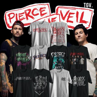 เสื้อยืด พิมพ์ลาย Pierce THE VEIL BAND