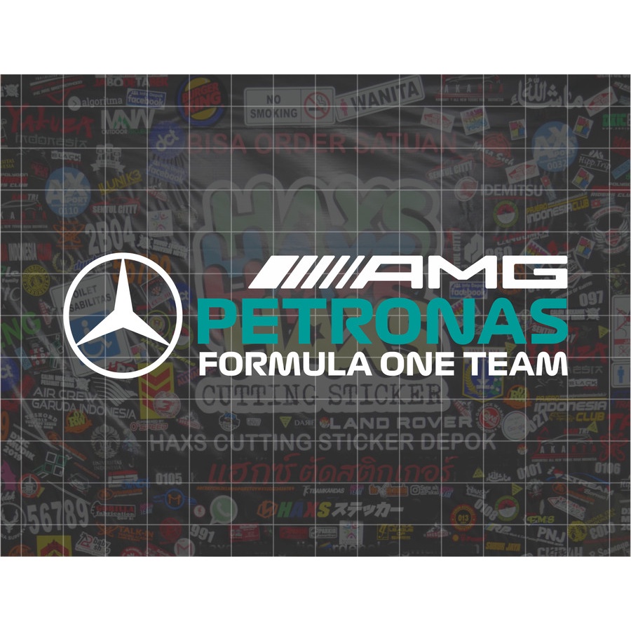 สติ๊กเกอร์ตัด Mercedes F1 ขนาด 12 ซม. สําหรับรถจักรยานยนต์