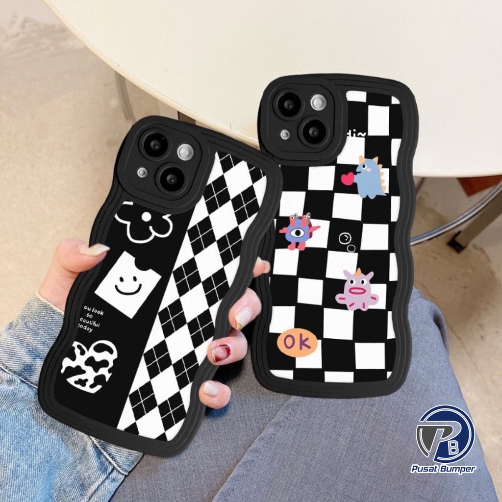 SS804 SOFTCASE TPU เพชร GRID สําหรับ XIAOMI REDMI 12 4G 12C 11A 4A 4X 5A 6A 8 8A PRO 9 POCO M2 9A 9C