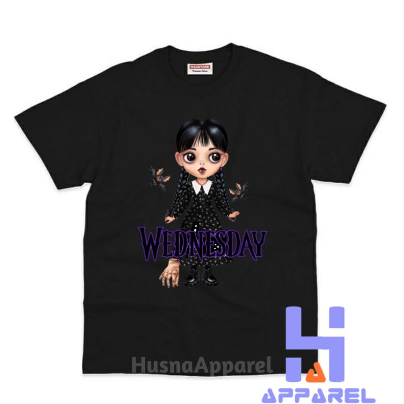 CHILDRENS CLOTHES เสื้อยืด CHILDRENS, WEDNESDAY, ADIMS SCARED