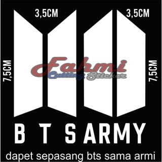 สติกเกอร์ตัดโลโก้ bts &amp; armi สําหรับรถจักรยานยนต์รถยนต์ ฯลฯ