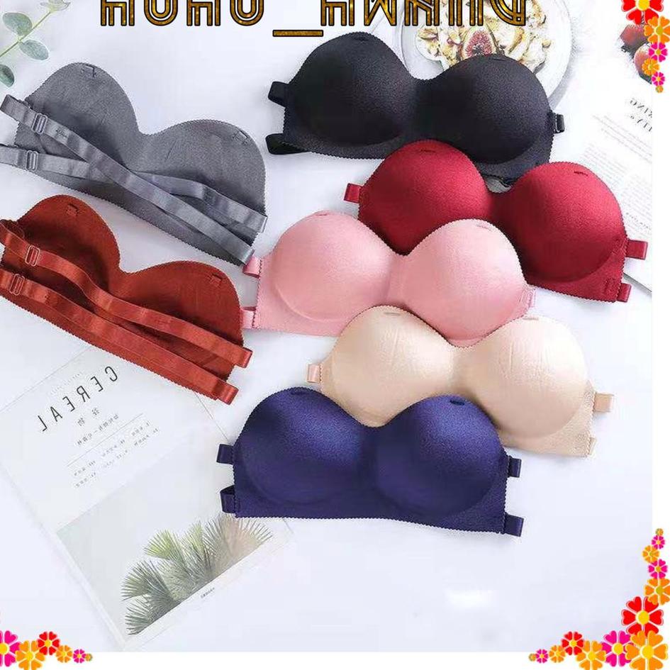 ️ HOHO_HWANG (B-2) ชุดชั้นในที่มองไม่เห็นที่ไม่มีสายหนังเซ็กซี่กันลื่นสําหรับผู้หญิงเซ็กซี่ชุดชั้นใน