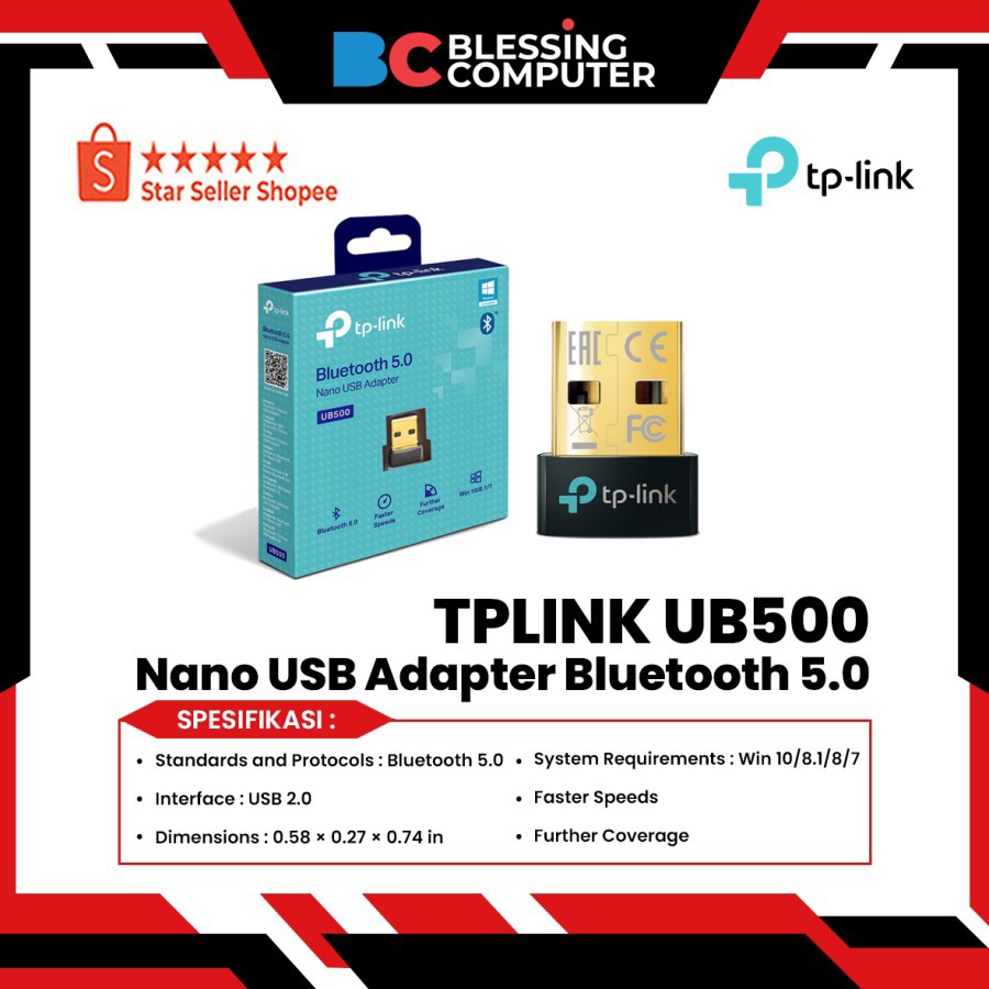 TPLINK UB500 Nano USB Adapter Bluetooth 5.0
