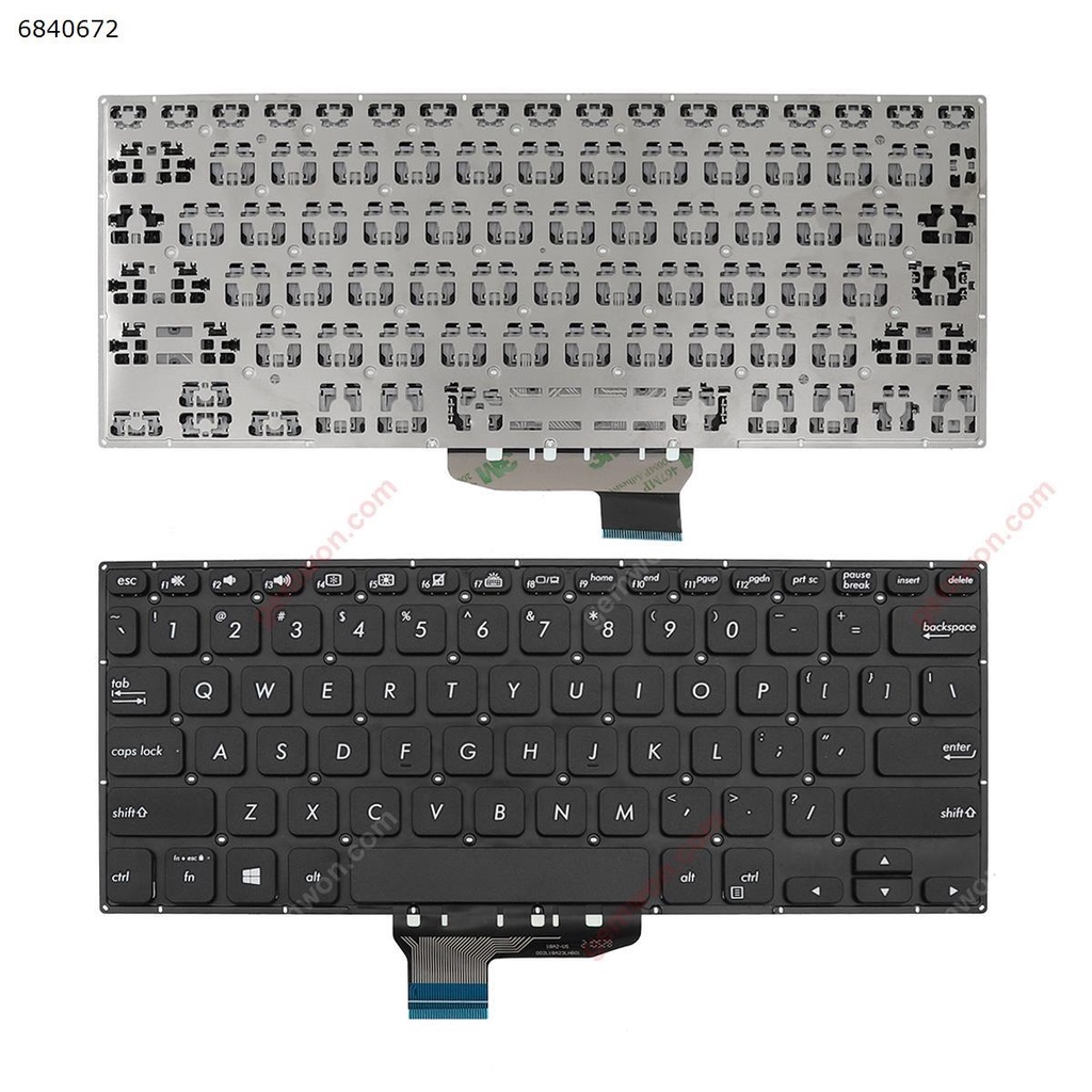 TOMBOL ASUS VIVOBOOK FLIP KEYBOARD 14 TP412 TP412UA TP412U TP412UR TP412FA TP412F DELETE ปุ่มสีดํา