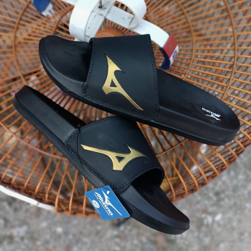 รองเท้าแตะกีฬา, รองเท้าแตะผู้ชาย MIZUNO BLACK GOLD รองเท้าแตะ SIZE 42 43 44 45 46 47 48, MENS SPORTS SANDALS OUTDOOR RUBBER SANDALS
