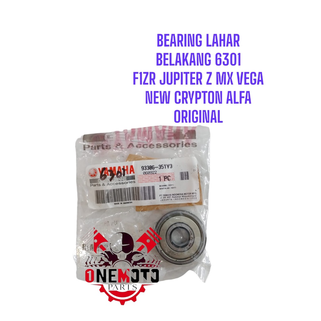 REAR LAHAR BEARING 6301 F1ZR JUPITER Z MX VEGA ใหม่ CRYPTON ALFA 93306-351Y3 เดิม