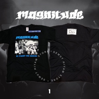 เสื้อยืด MAGNITUDE STRAIGHT EDGE HARDCORE Builtup Metal Punk Rock Music Band Prapatan Rebel Puritan