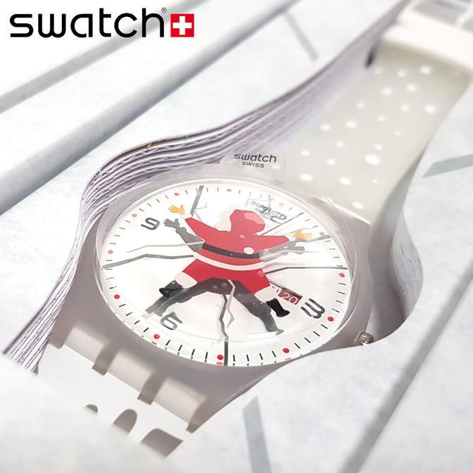 Save Swatch Suoz717 Hohoouch Swiss Made นาฬิกาข้อมืออะนาล็อก ของแท้ สําหรับผู้ชาย