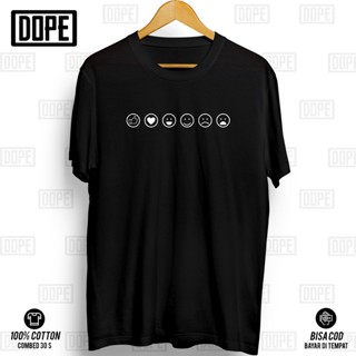 เสื้อยืด ผ้าฝ้าย พิมพ์ลาย Social Media EMOTICON Premium Distro ยุค 30s DOPE สําหรับผู้ชาย ผู้หญิง