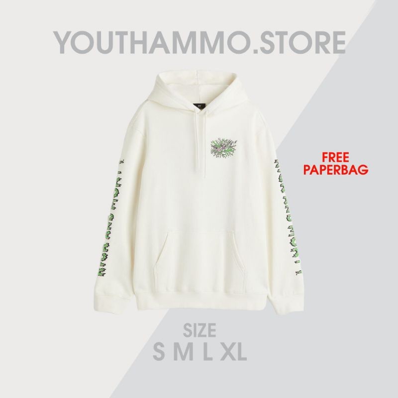 Hoodie H *M Rick and Morty White Women Men Full Tag/Hoodie H *M Free Paperbag