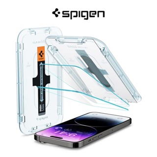 Spigen ฟิล์มกระจกนิรภัยกันรอยหน้าจอ แบบเต็มจอ สําหรับ iPhone 14 Pro tR EZ