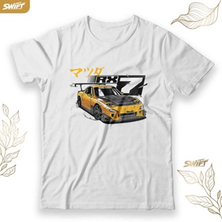 เสื้อยืด พิมพ์ลาย Mazda rx7 rx-7 rx 7 rotary JDm initial D BAJU DISTRO