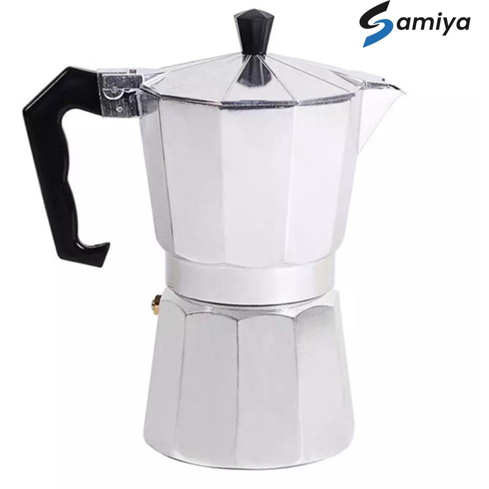 ราคาพิเศษ เครื่องชงกาแฟ moka pot 6cup / เครื่องทําโมก้าพอท 6cup / หม้อกาแฟ / เครื่องชงกาแฟ