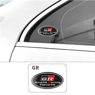 Toyota GR veloz vios refitted 3D three-dimensional metal car logo, triangle window, personalized car sticker, side label, rear car rear trim sticker