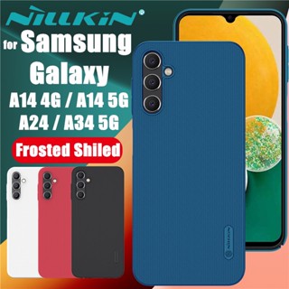 NILLKIN เคส Samsung Galaxy A14 A24 A34 รุ่น Super Frosted Shield Hard Matte Case