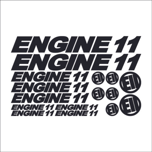 Engine11 ชุดสติ๊กเกอร์จักรยาน - สติ๊กเกอร์รูปลอกจักรยานคุณภาพสูงกันน้ํา MATERIAL