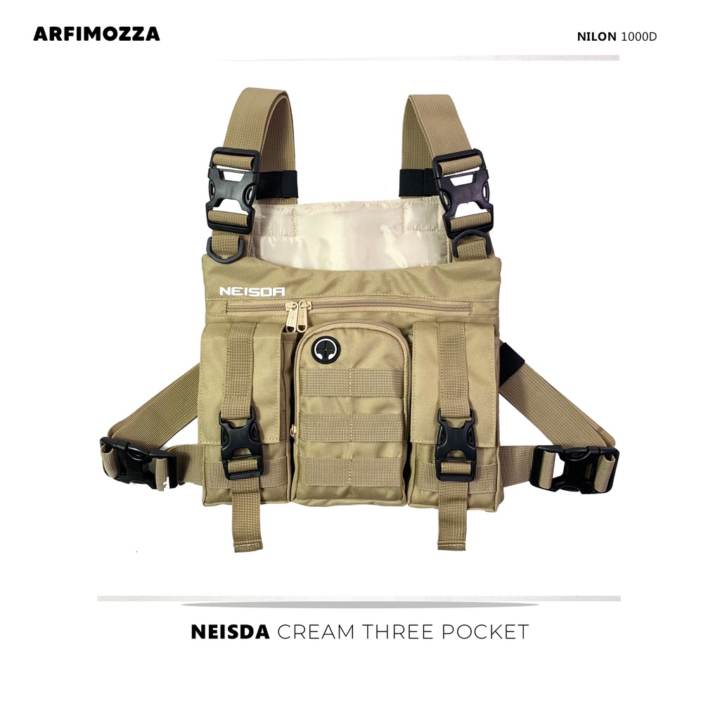 ORIGINAL NEISDA TACTICAL MENS CHEST BAG CREAM รุ่น VEST / ORIGINAL NEISDA CHEST RIG BAG / ORIGINAL NEISDA PREMIUM CHEST BAG