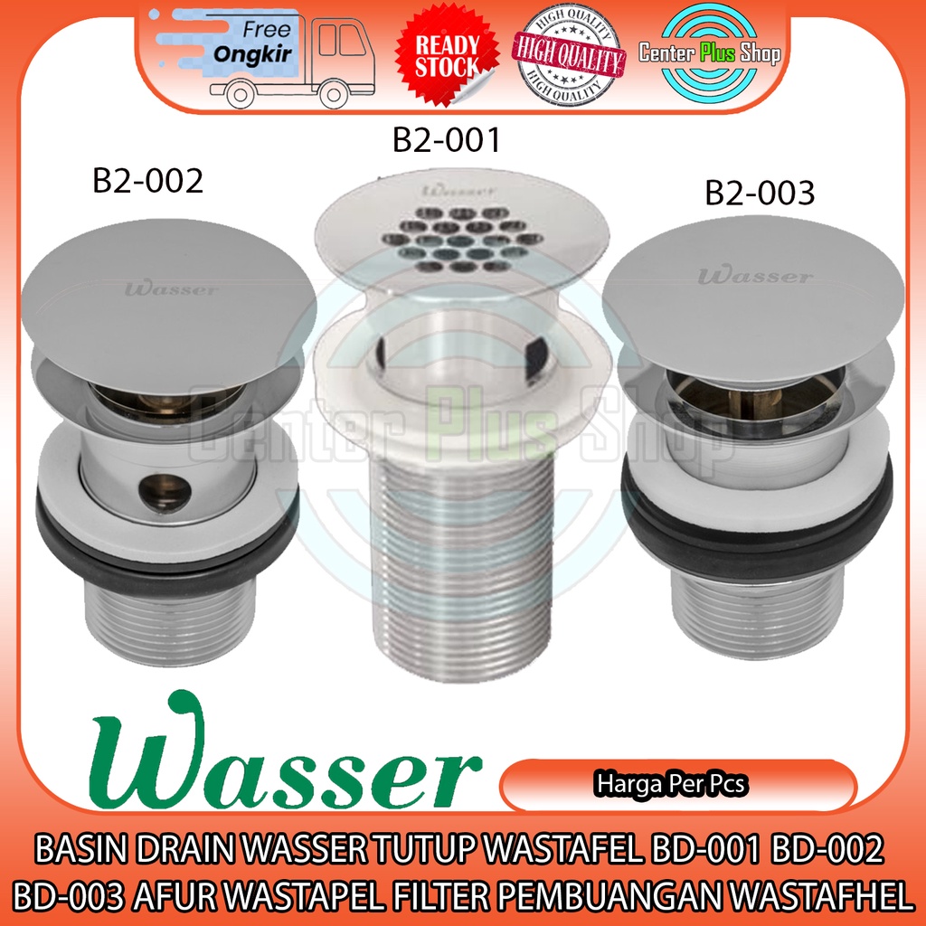 WASSER BD-001 BD-002 BD-003 ฝาครอบท่อระบายน้ําอเนกประสงค์ล้างทําความสะอาดได้อุปกรณ์เสริมถังสแตนเลส