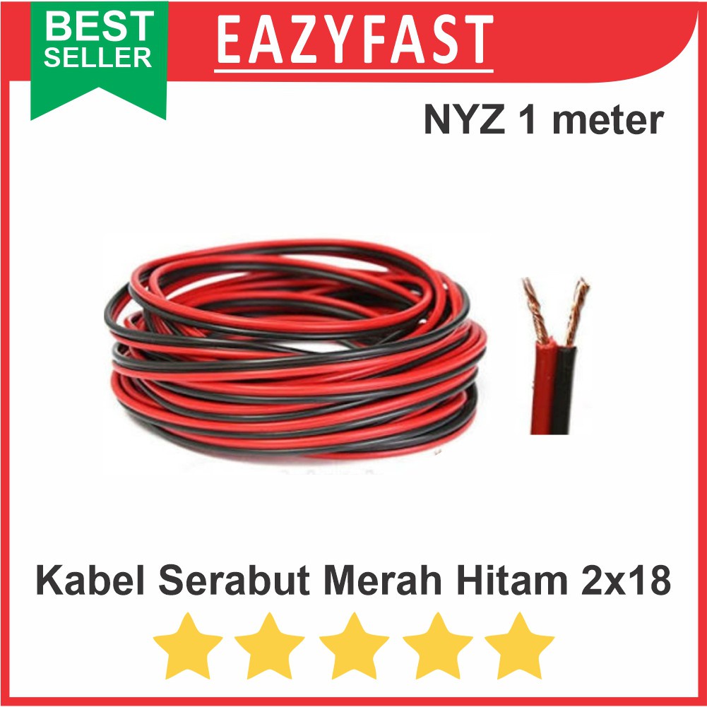 2x18 AWG24 สาย Stranded 2X18/0.12 ขายปลีกเมตร AWG 24 2X18 0.12
