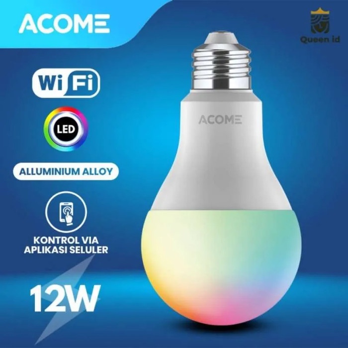 [สมาร ์ ท ] Acome Lamp Smart Wifi Led 12W Rgb Light Al01 Led 12W Bardi Bulb [Lamp ]