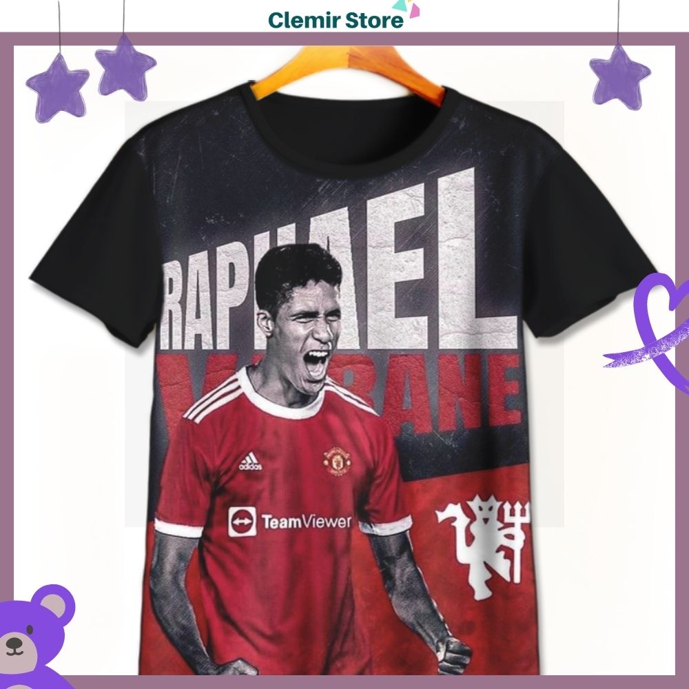 Manchester United Player 3D Kids T-Shirt - Raphael Varane V3 3D Player Shirt สําหรับเด็กอายุ 1-12 ปี